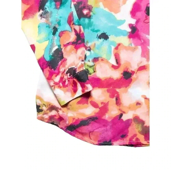 Allison Taylor Women's Floral Button-Down Blouse Size S Multicolor - Picture 4 of 6